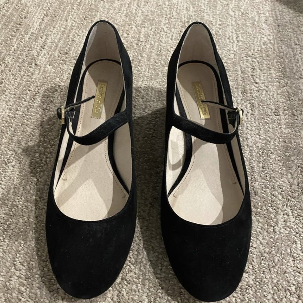 Black suede